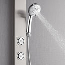 Forno Acqua Spa 9-inch Overhead Rainfall Shower Panel with 1.8 GPM Flow Rate, Handheld, Body Jets in Stainless Steel (SL31BC-8)