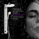 Forno Acqua Spa 9-Inch Overhead Rainfall Shower Panel with 2.5 GPM Flow Rate and SensoTemp, Handheld, Body Jets in Stainless Steel (SL31BC-L2)