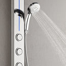 Forno Acqua Spa 9-Inch Overhead Rainfall Shower Panel with 1.8 GPM Flow Rate and SensoTEMP in Mirrored Stainless Steel Finish (SL31MC-L8)