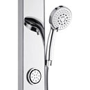 Forno Acqua Spa 9-Inch Overhead Rainfall Shower Panel with 1.8 GPM Flow Rate and SensoTEMP in Mirrored Stainless Steel Finish (SL31MC-L8)
