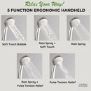 Forno Acqua Spa 9-Inch Overhead Rainfall Shower Panel with 2.5 GPM Flow Rate and SensoTemp, Handheld, Body Jets in Stainless Steel (SL31BC-L2)