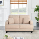 Parrot 3-Piece Sofa Set with Storage Ottoman & USB Charging in Beige