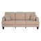 Parrot 3-Piece Sofa Set with Storage Ottoman & USB Charging in Beige