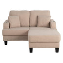 Parrot 3-Piece Sofa Set with Storage Ottoman & USB Charging in Beige