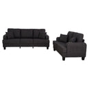 Parrot Uncle Dark Gray 3-Piece Sofa Set with Storage Ottoman & USB Charging