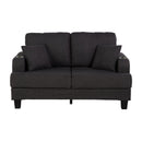 Parrot Uncle Dark Gray 3-Piece Sofa Set with Storage Ottoman & USB Charging