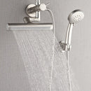 Forno Acqua Fall Mini 8-Inch Overhead Rainfall Shower with 1.8 GPM Flow Rate, Handheld, 7 Way Diverter, Body Jets in Brushed Nickel (SMW1BN-C8)