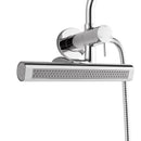 Forno Acqua Fall Mini 9-Inch Overhead Rainfall Shower with 2.5 GPM Flow Rate, Handheld, 7 Way Diverter, Body Jets in Polished Stainless Steel (SMW1CP-C2)