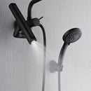 Forno Acqua Fall Mini 8-Inch Overhead Rainfall Shower with 2.5 GPM Flow Rate, Handheld, Body Jets in Matte Black Finish (SMW2BK-C2)