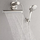 Forno Acqua Fall Mini 8-Inch Overhead Rainfall Shower with 2.5 GPM Flow Rate, Handheld, Body Jets in Brushed Nickel (SMW2BN-C2)