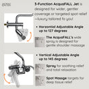 Forno Acqua Fall Mini 8-Inch Overhead Rainfall Shower with 2.5 GPM Flow Rate, Handheld, Body Jets in Brushed Nickel (SMW2BN-C2)