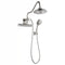 Forno AcquaFALL Mini 8-Inch Overhead Rainfall Shower with 1.8 GPM Flow Rate, Handheld, Body Jets in Brushed Nickel (SMW2BN-C8)