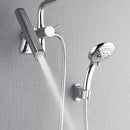 Forno Acqua Fall Mini 8-Inch Overhead Rainfall Shower with 2.5 GPM Flow Rate, Handheld, Body Jets in Polished Stainless Steel (SMW2CP-C2)