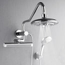 Forno Acqua Fall Mini 8-Inch Overhead Rainfall Shower with 1.8 GPM Flow Rate, Handheld, Body Jets in Polished Stainless Steel (SMW2CP-C8)