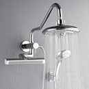 Forno Acqua Fall Mini 8-Inch Overhead Rainfall Shower with 2.5 GPM Flow Rate, Handheld, Body Jets in Polished Stainless Steel (SMW2CP-C2)