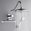 Forno Acqua Fall Mini 8-Inch Overhead Rainfall Shower with 1.8 GPM Flow Rate, Handheld, Body Jets in Polished Stainless Steel (SMW2CP-C8)