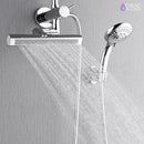 Forno Acqua Fall Mini 8-Inch Overhead Rainfall Shower with 1.8 GPM Flow Rate, Handheld, Body Jets in Polished Stainless Steel (SMW2CP-C8)