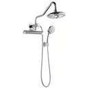 Forno Acqua Fall Mini 8-Inch Overhead Rainfall Shower with 1.8 GPM Flow Rate, Handheld, Body Jets in Polished Stainless Steel (SMW2CP-C8)