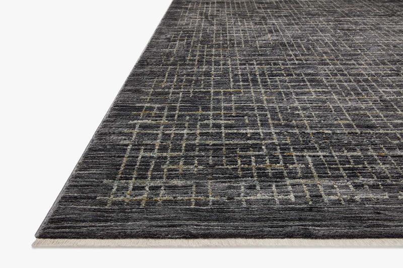 Loloi Soho Contemporary Onyx and Silver 5' 3" x 7' 9" Area Rug