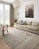 Loloi Soho Contemporary Pebble and Charcoal 2' 7" x 14' Runner Rug