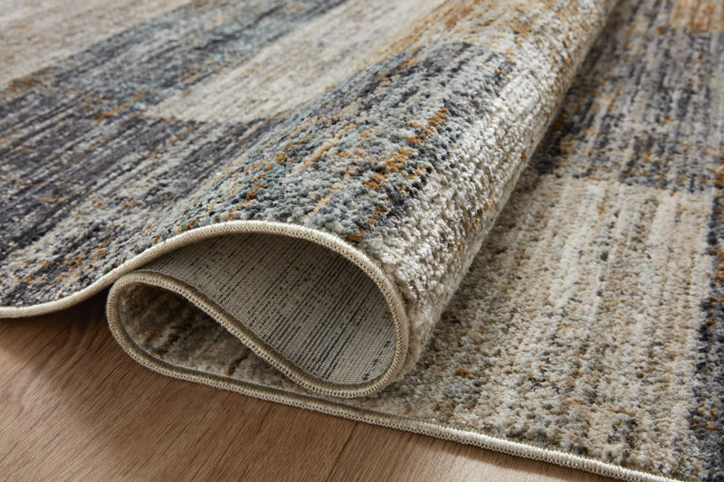 Loloi Soho Contemporary Grey and Gold 2' 7" x 12' Runner Rug