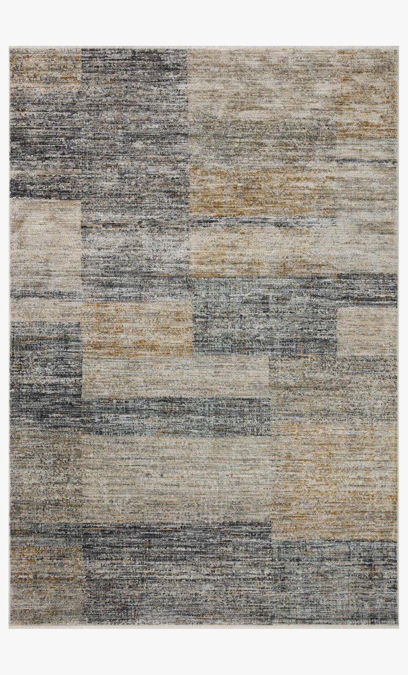 Loloi Soho Contemporary Grey and Gold 7' 10" x 10' Area Rug