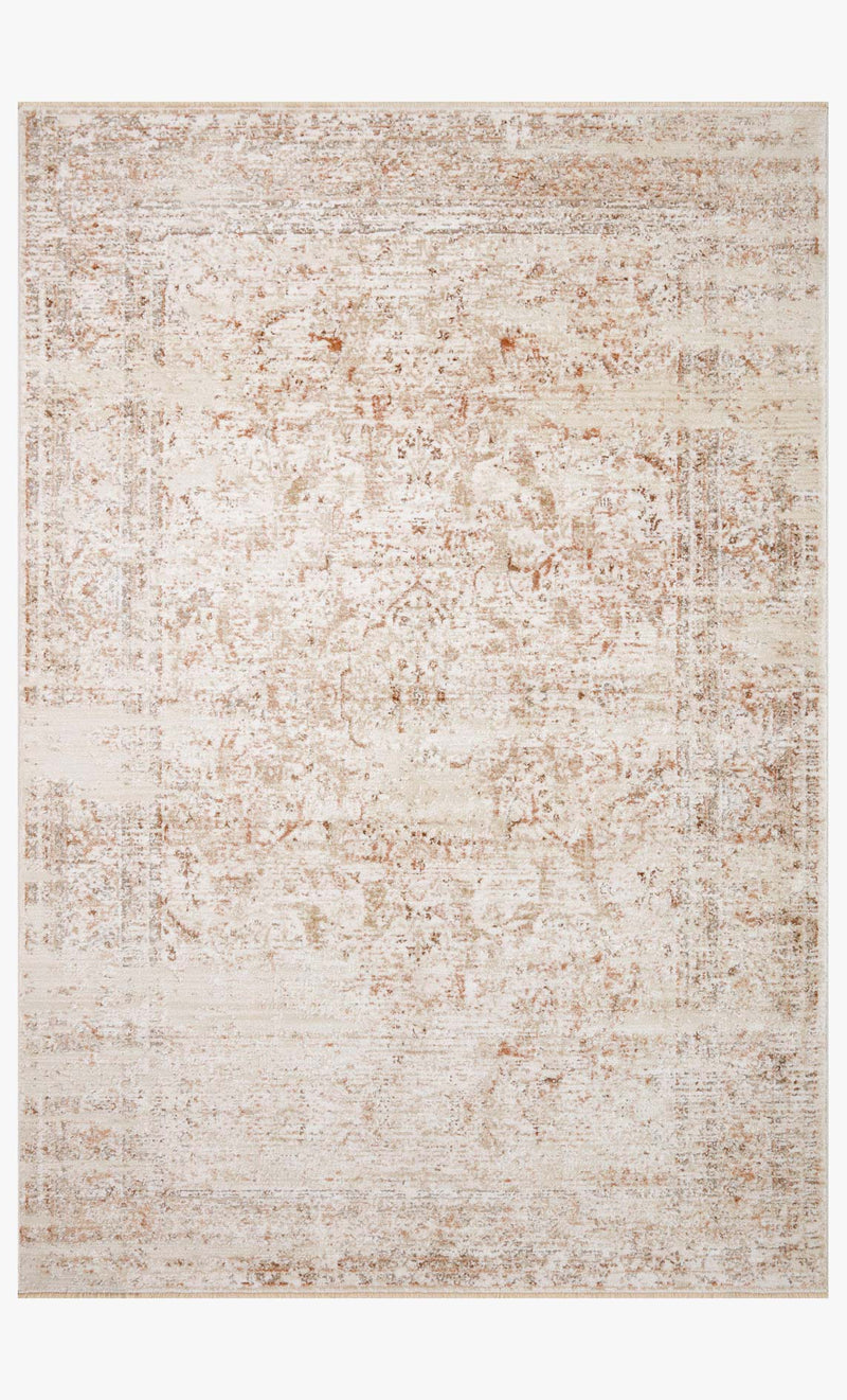 Loloi Runner Rug 2' 6" x 12' in Beige and Terracotta (SNN-03)