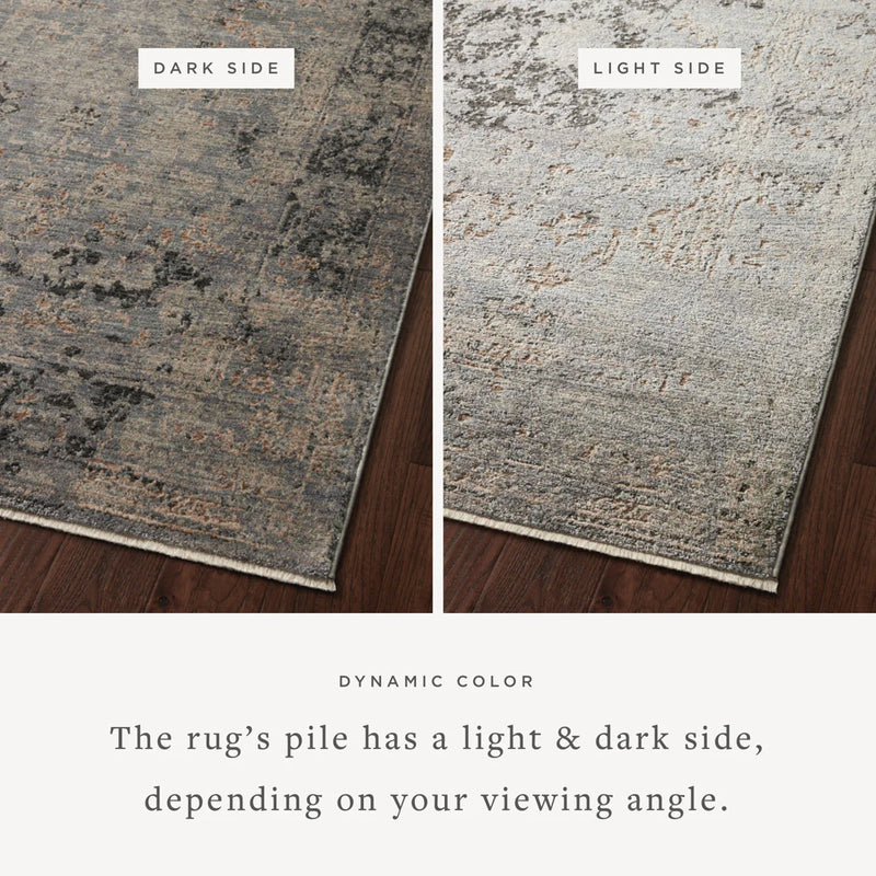 Loloi Accent Rug 3' 7" x 5' 7" in Charcoal and Slate (SNN-05)