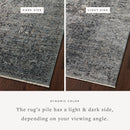 Loloi Accent Rug 2' 6" x 4' in Charcoal and Mist (SNN-07)