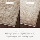 Loloi Accent Rug 2' 6" x 4' in Mocha and Tan (SNN-09)