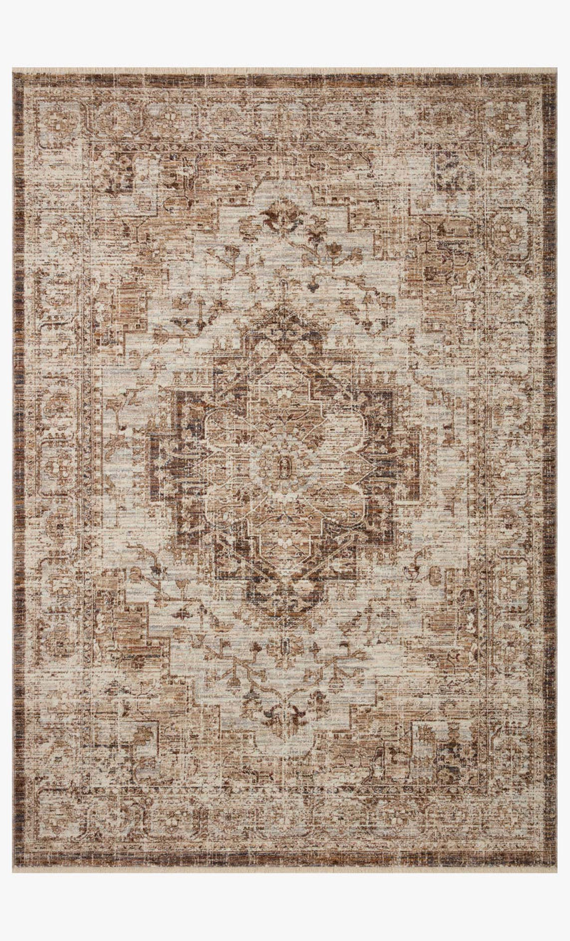 Loloi II Sorrento Traditional Mocha 2' 7" x 8' Runner Rug