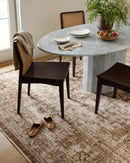 Loloi II Sorrento Traditional Mocha 5' 3" x 5' 3" Round Accent Rug
