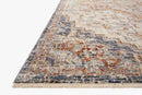 Loloi II Sorrento Traditional Ivory and Fiesta 9' 6" x 13' 1" Area Rug