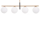 Parrot Uncle Spark Modern Gold Linear 4 Light Chandelier (SP104GB)