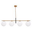 Parrot Uncle Spark Modern Gold Linear 4 Light Chandelier (SP104GB)