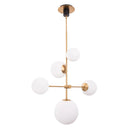 Parrot Uncle Spark Modern Gold 5 Light Dimmable Chandelier (SP105GB)
