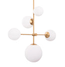 Parrot Uncle Spark Modern Gold 5 Light Dimmable Chandelier (SP105GB)