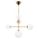 Parrot Uncle Spark Modern Gold 5 Light Dimmable Chandelier (SP105GB)