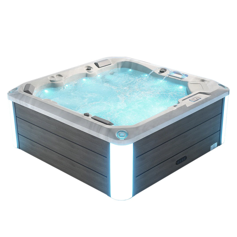 Empava Luxury Freestanding 5-Person Square Outdoor Hot Tub (EMPV-SPA3528)