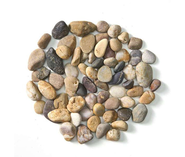 Dimplex small river rocks ember bed media in beige, grey and brown tones (SRVRRK)