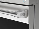 Stainless steel oven door handle with GGR logo