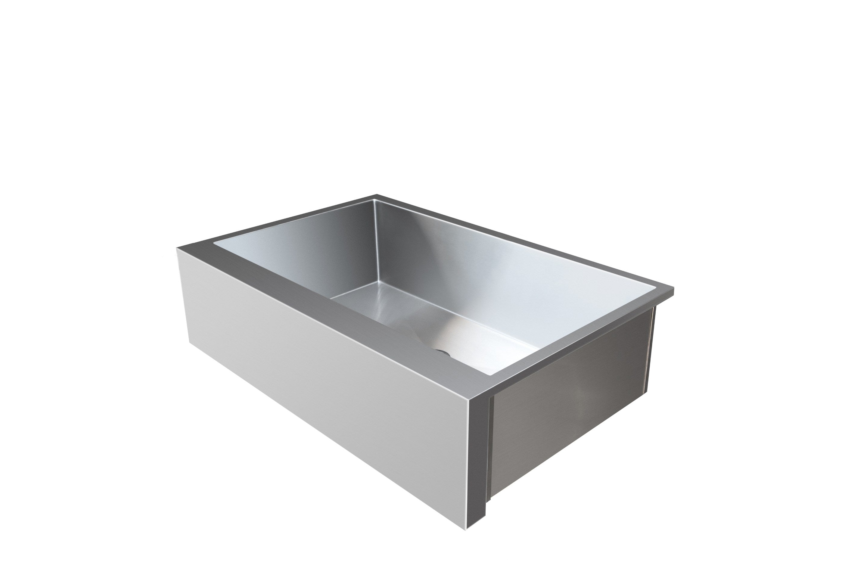 32-inch farmhouse sink basin with rectangular stainless steel top