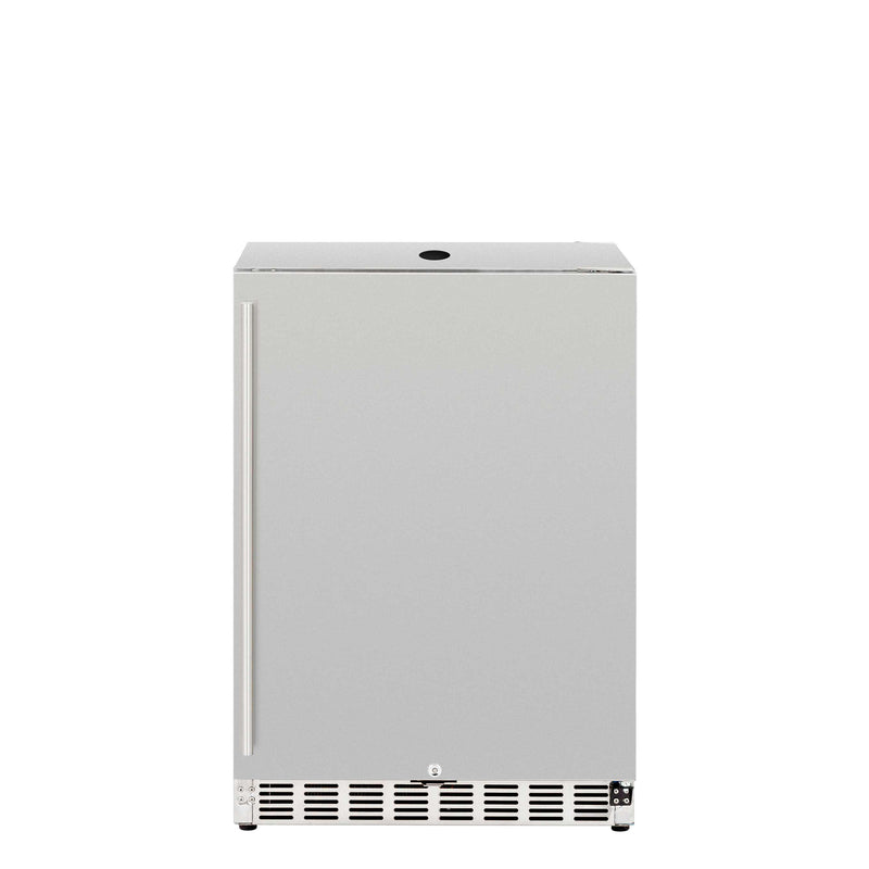 TrueFlame 24-Inch 6.6 Cu. Ft. Deluxe Outdoor Rated No Tap Kegerator in Stainless Steel  (AMD-RFR-24DK)