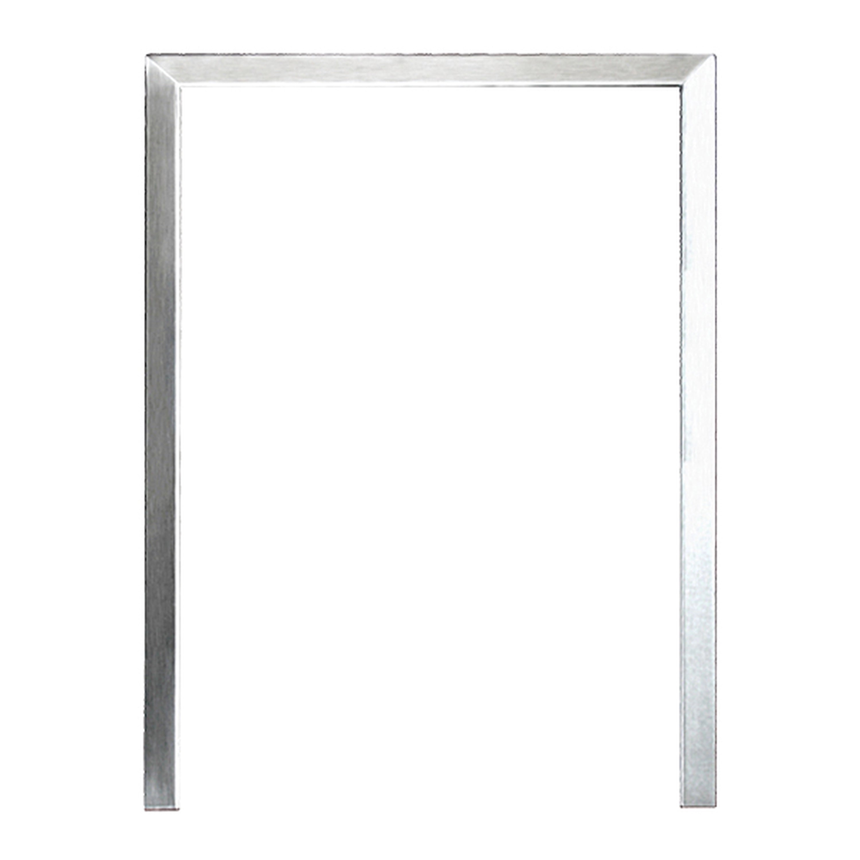 Refrigerator trim kit frame, stainless steel, for 15-inch fridges and wine coolers