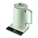 SAKI Luna Pro Variable-Temperature Electric Kettle 1.75 L, 6 Presets & 0-120 min Keep-Warm, Plastic-Free 304 Stainless, Altitude-Calibrated LCD, 1500 W Fast-Boil Auto Shut-Off