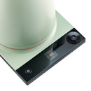 SAKI Luna Pro Variable-Temperature Electric Kettle 1.75 L, 6 Presets & 0-120 min Keep-Warm, Plastic-Free 304 Stainless, Altitude-Calibrated LCD, 1500 W Fast-Boil Auto Shut-Off