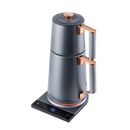 SAKI Turkish Tea Maker Machine Pro, Electric Double-Pot Teapot 1.75L 120V, 120 Min Keep-Warm, Stainless Steel BPA-Free, Auto Shut-Off & Boil-Dry, LED Brew Ring