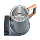 SAKI Turkish Tea Maker Machine Pro, Electric Double-Pot Teapot 1.75L 120V, 120 Min Keep-Warm, Stainless Steel BPA-Free, Auto Shut-Off & Boil-Dry, LED Brew Ring