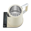 SAKI Turkish Tea Maker Machine Pro, Electric Double-Pot Teapot 1.75L 120V, 120 Min Keep-Warm, Stainless Steel BPA-Free, Auto Shut-Off & Boil-Dry, LED Brew Ring