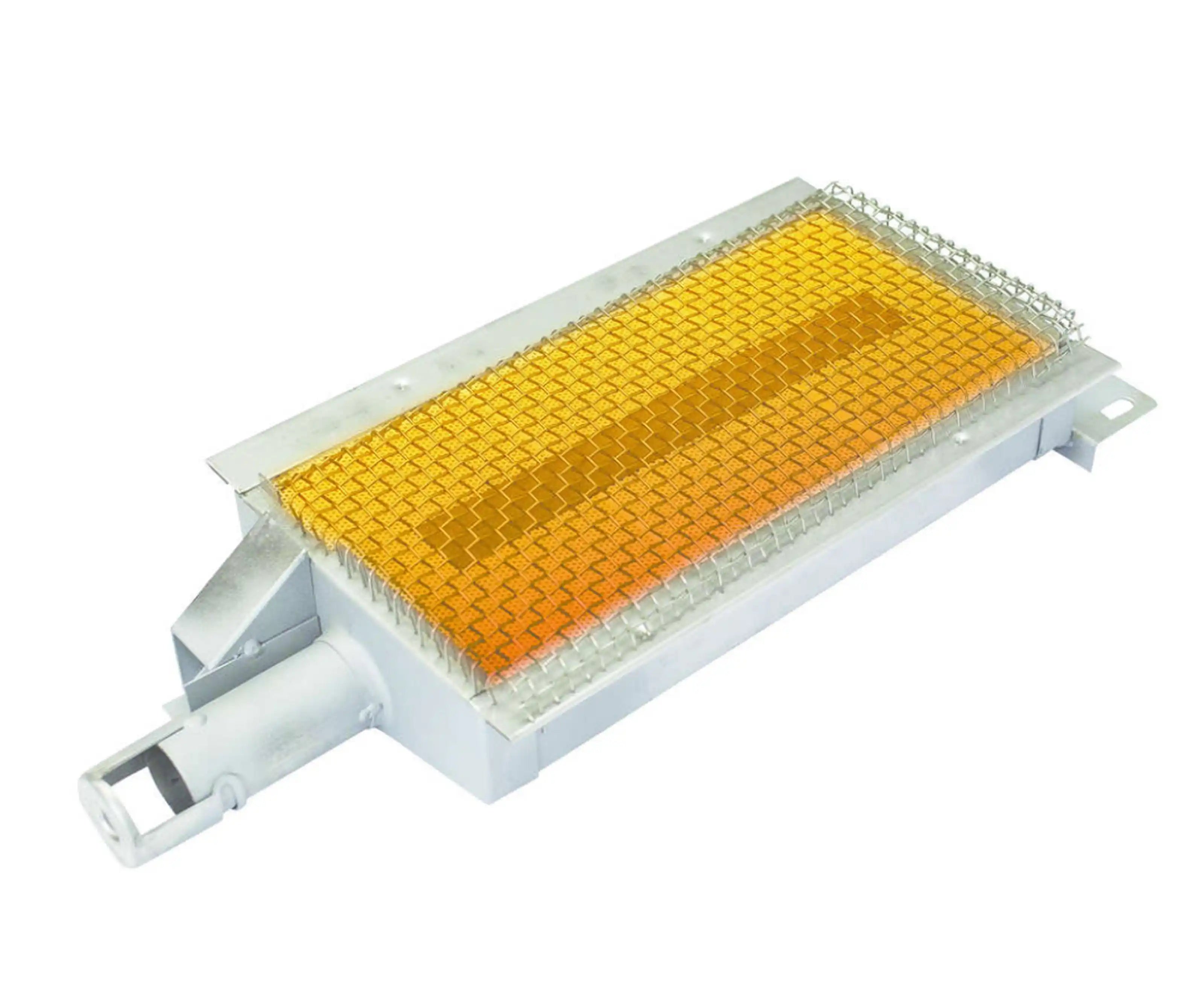 TrueFlame drop-in infrared sear burner with yellow ceramic grilling surface